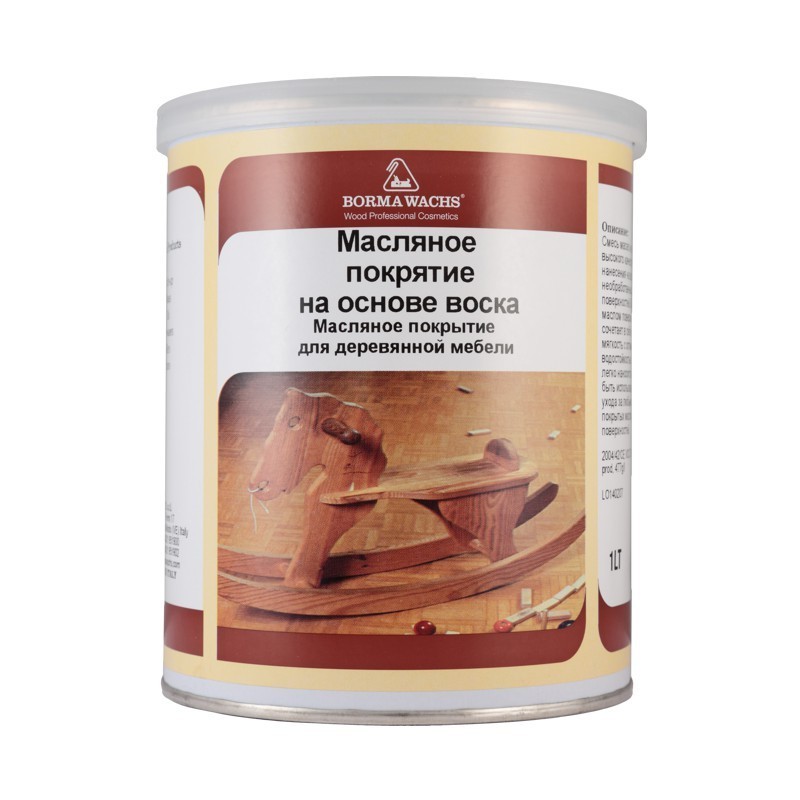 Масло для мебели с твердым воском Borma Hard Furniture Oil (1 л )