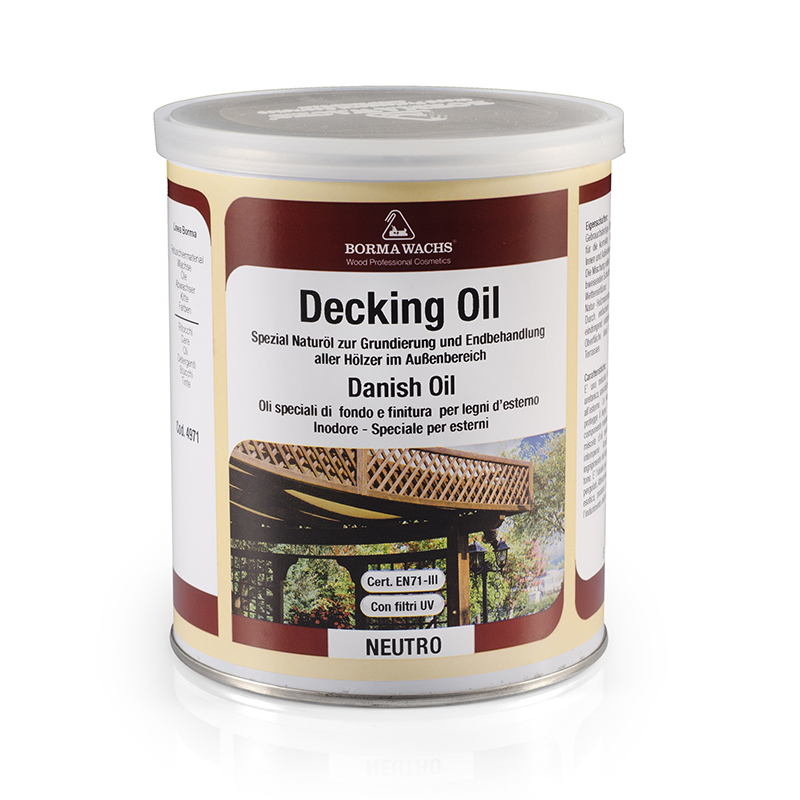 фото Датское масло borma decking oil (1 л 30% блеска ) borma wachs