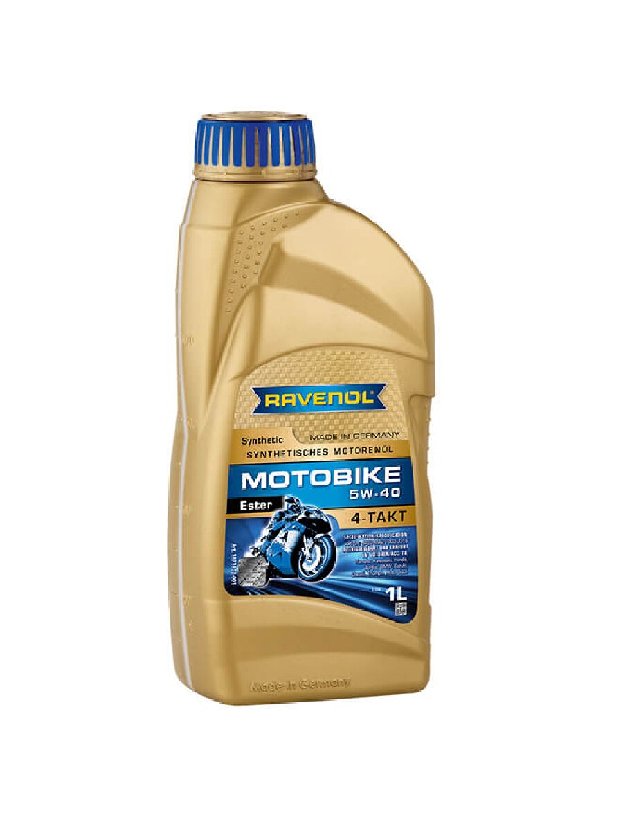 Моторное масло RAVENOL Motobike 4-T Ester SAE 5W-40 (1л) new 4014835730717