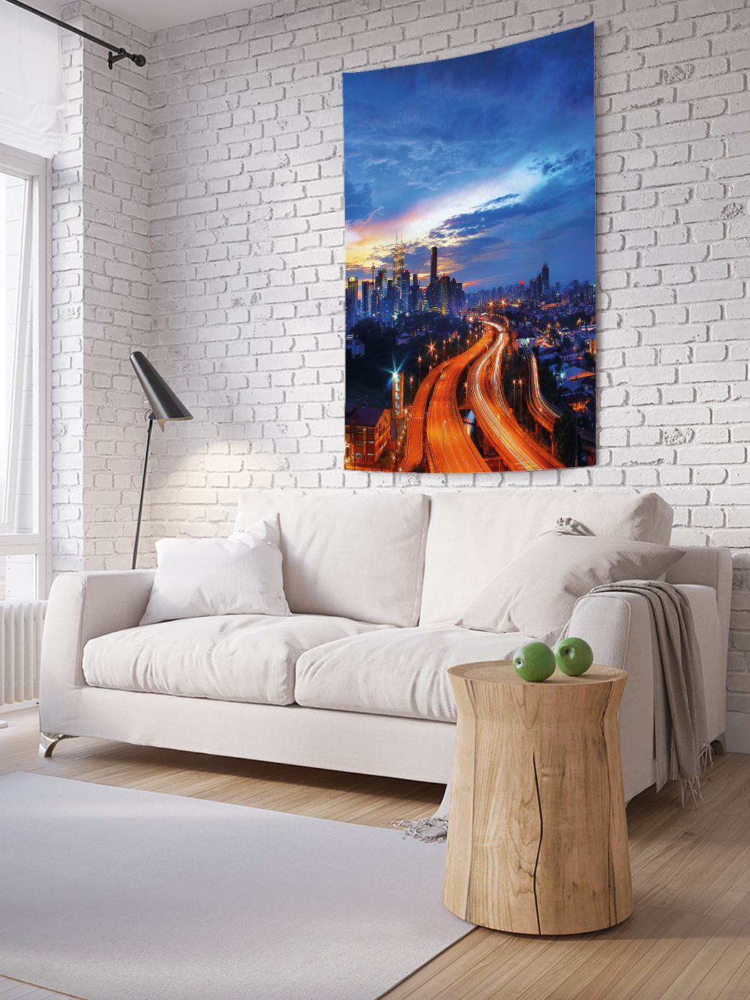

Вертикальное фотопанно на стену JoyArty Ночная магистраль 150x200 см, Ночная магистраль