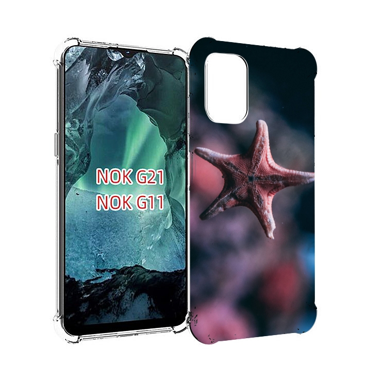 

Чехол Mypads Морская-Звезда---Starfish Для Nokia G11/G21, Прозрачный, Tocco