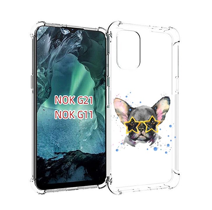 

Чехол Mypads Буля В Очках Для Nokia G11/G21, Прозрачный, Tocco