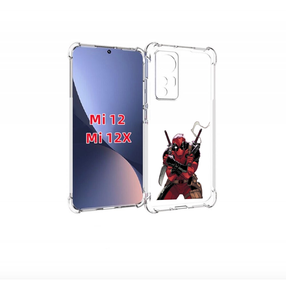 

Чехол бампер MyPads дедпул-подмигивает для Xiaomi 12., Прозрачный, Tocco