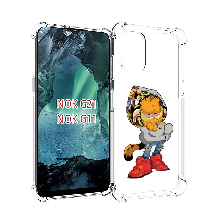 

Чехол Mypads Модный-Котяра Детский Для Nokia G11/G21, Прозрачный, Tocco