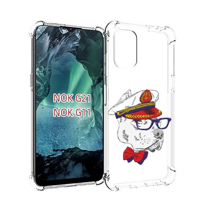 

Чехол Mypads Бульдог Для Nokia G11/G21, Прозрачный, Tocco