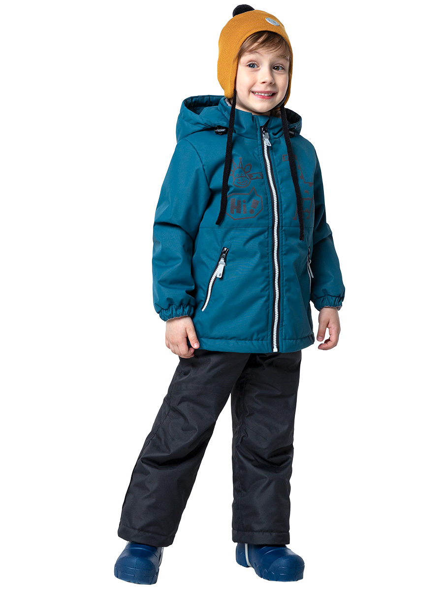 

Комплект верхней одежды NIKASTYLE 7м1123, морская волна, 110, Зеленый, 7м1123