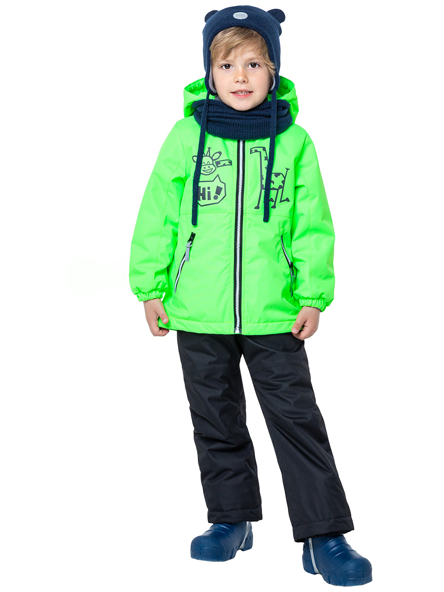 

Комплект верхней одежды NIKASTYLE 7м1123, салатовый неон, 122, Зеленый, 7м1123