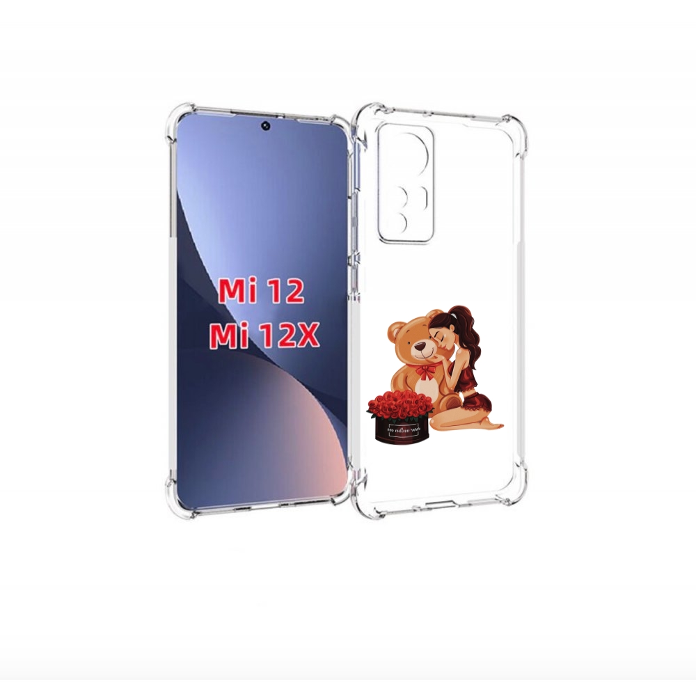 

Чехол бампер MyPads девушка-с-подарками женский для Xiaomi 12., Прозрачный, Tocco