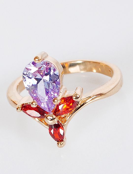 

Кольцо из бижутерного сплава р.  Lotus Jewelry 3023R-17gn, гранат/циркон, 3023R-17gn