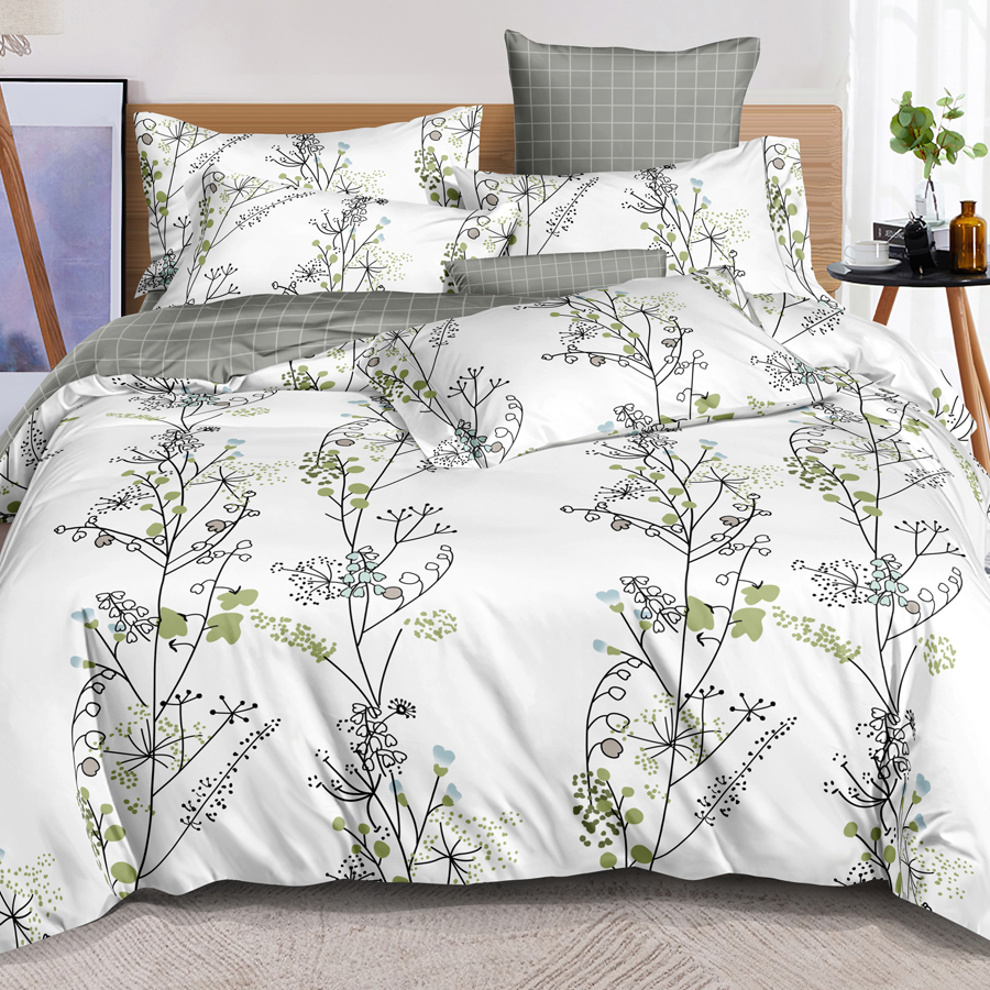 

Постельное белье Cleo Pure Cotton двуспальный 100% хлопок с рисунком, Pure Cotton