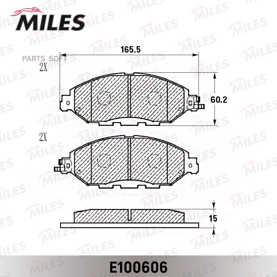 

Колодки Тормозные Передние (Смесь Semi-Metallic) Nissan Pathfinder 14-/Infiniti Qx60 12- E