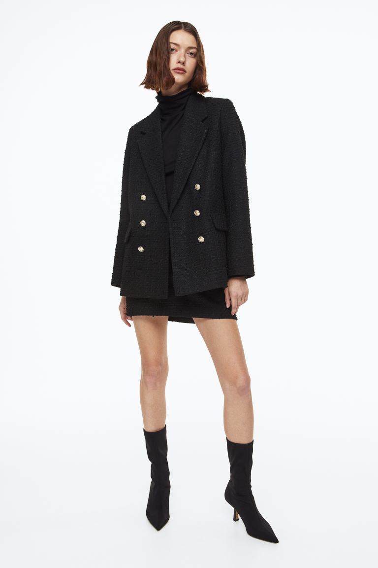 

Блейзер женский H&M 1121830004 черный XL (доставка из-за рубежа), 1121830004