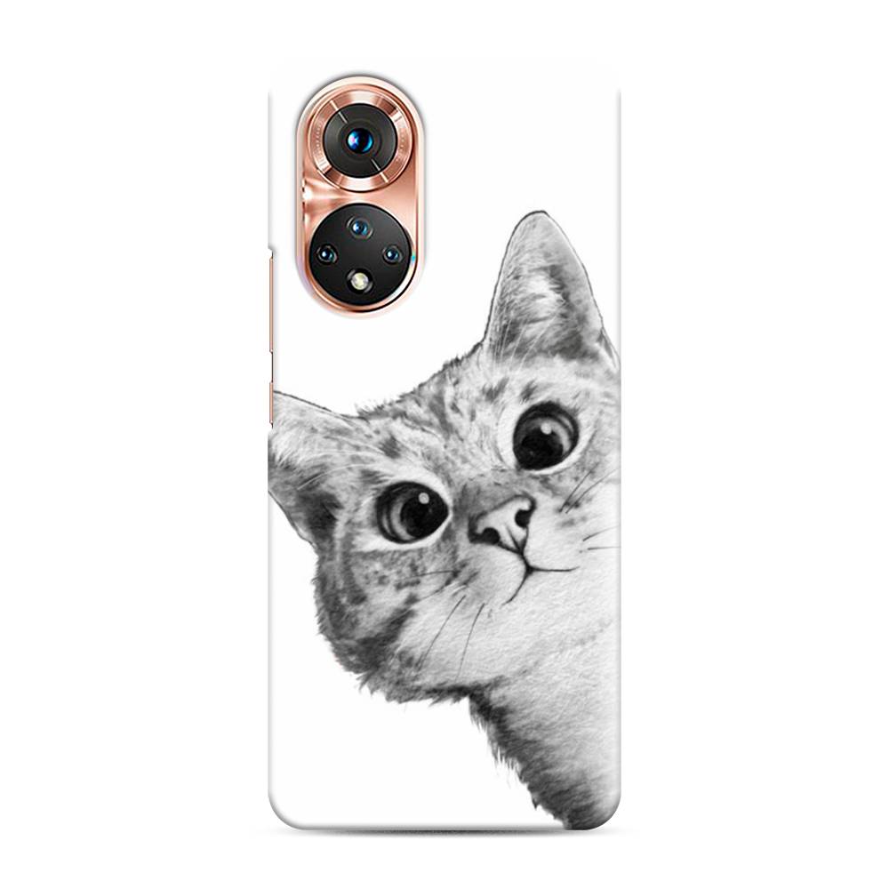 

Чехол Awog "Кот рисунок черно-белый" для Honor 50, 6105420-1