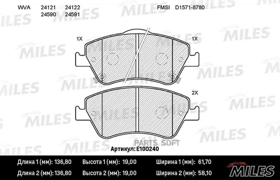 

Колодки Тормозные Передние (Без Датчика) (Смесь Semi-Metallic) (Toyota Auris 1.33-2.2 07-