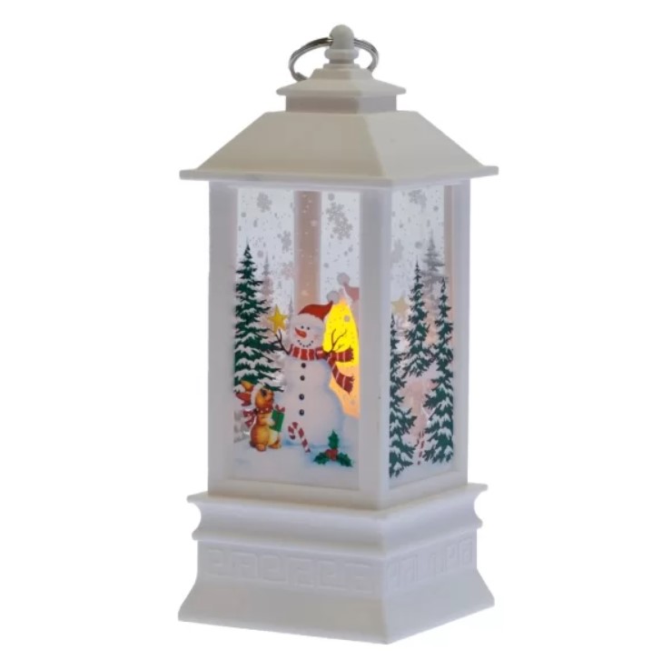 Новогодний светильник ЭРА Снеговик EGNDS-06 белый теплый