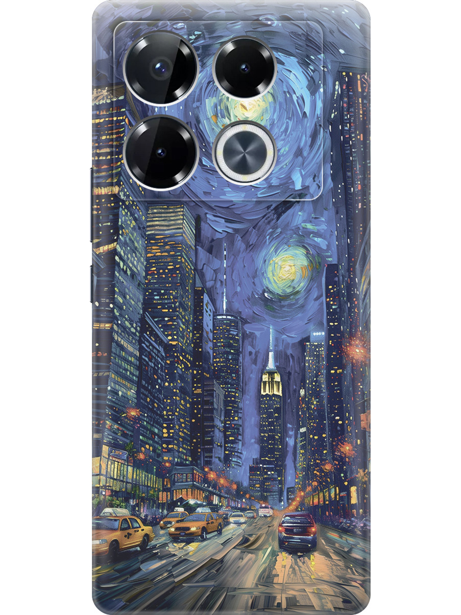 

Силиконовый чехол на Infinix Note 40 Pro / 40 Pro 5g / 40 Pro+ 5g с принтом 798645, Прозрачный;синий;черный, 782627041
