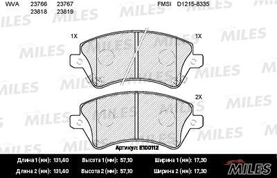 

Колодки Тормозные Передние (Без Датчика + Болты) (Смесь Semi-Metallic) Toyota Corolla (E12