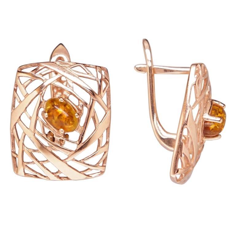 

Серьги из серебра с янтарем Хорошие Вещи S213-0921202, S213-0921202