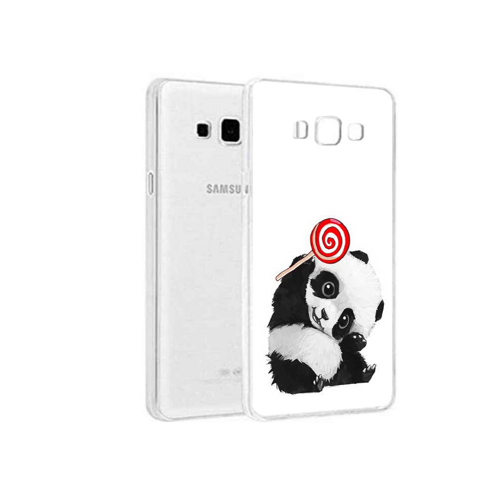 

Чехол MyPads Tocco для Samsung Galaxy A8 панда с леденцом, Прозрачный, Tocco