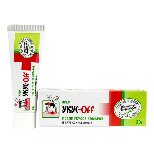 

Укус офф крем, после укусов комаров и других насекомых, 30 г