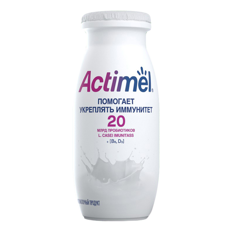 фото Кисломолочный напиток actimel натуральный 2,6% 95 мл