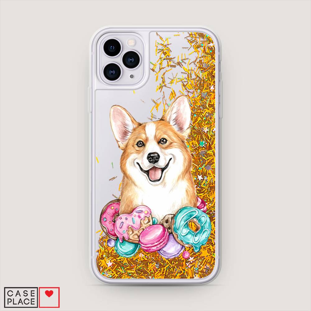 

Чехол Awog на Apple iPhone 11 Pro Max / Айфон 11 Pro Max "Корги и сладости", Разноцветный, 12290-1