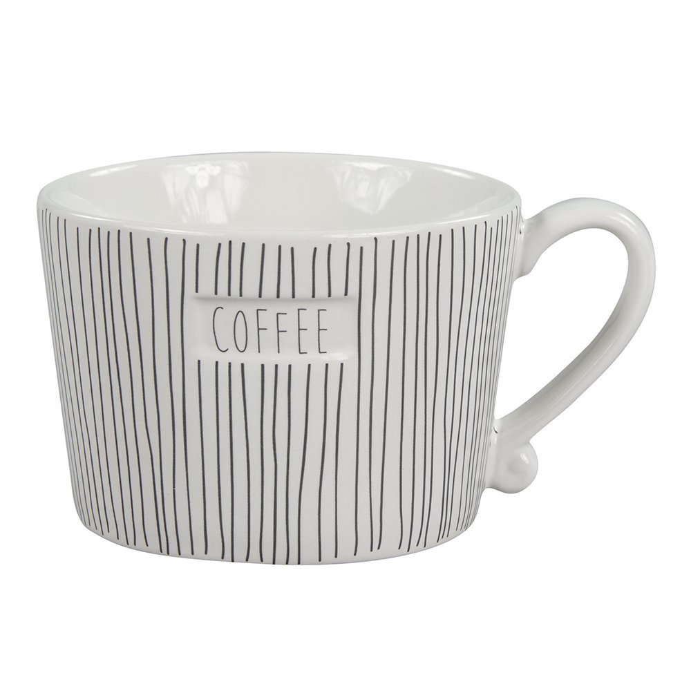 фото Bastion collections кружка white stripes coffee black