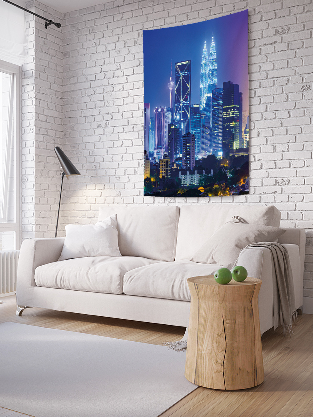 

Вертикальное фотопанно на стену JoyArty Фиолетовые башни 150x200 см, Фиолетовые башни