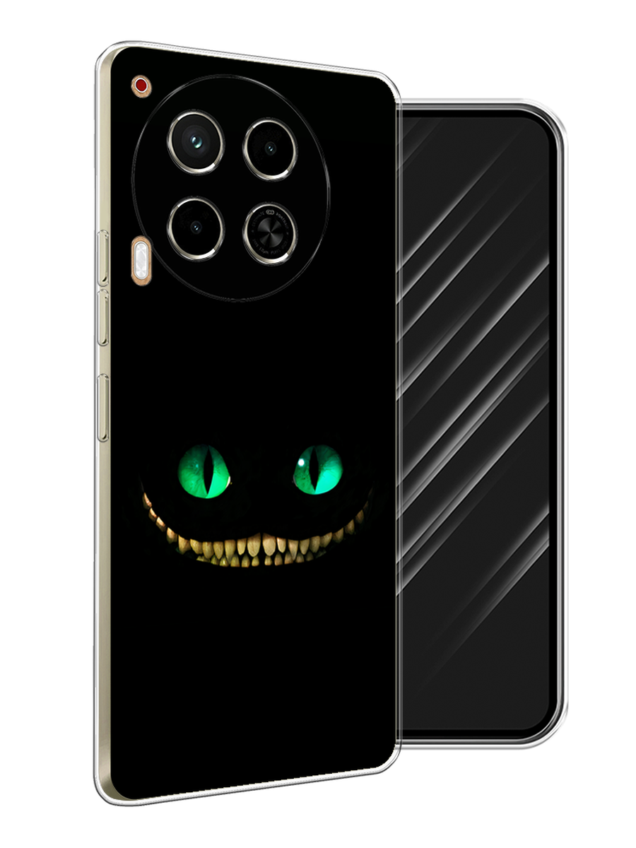 

Чехол Awog на Tecno Camon 30 4G "Зеленоглазый чеширский кот", Черный, 305650-1
