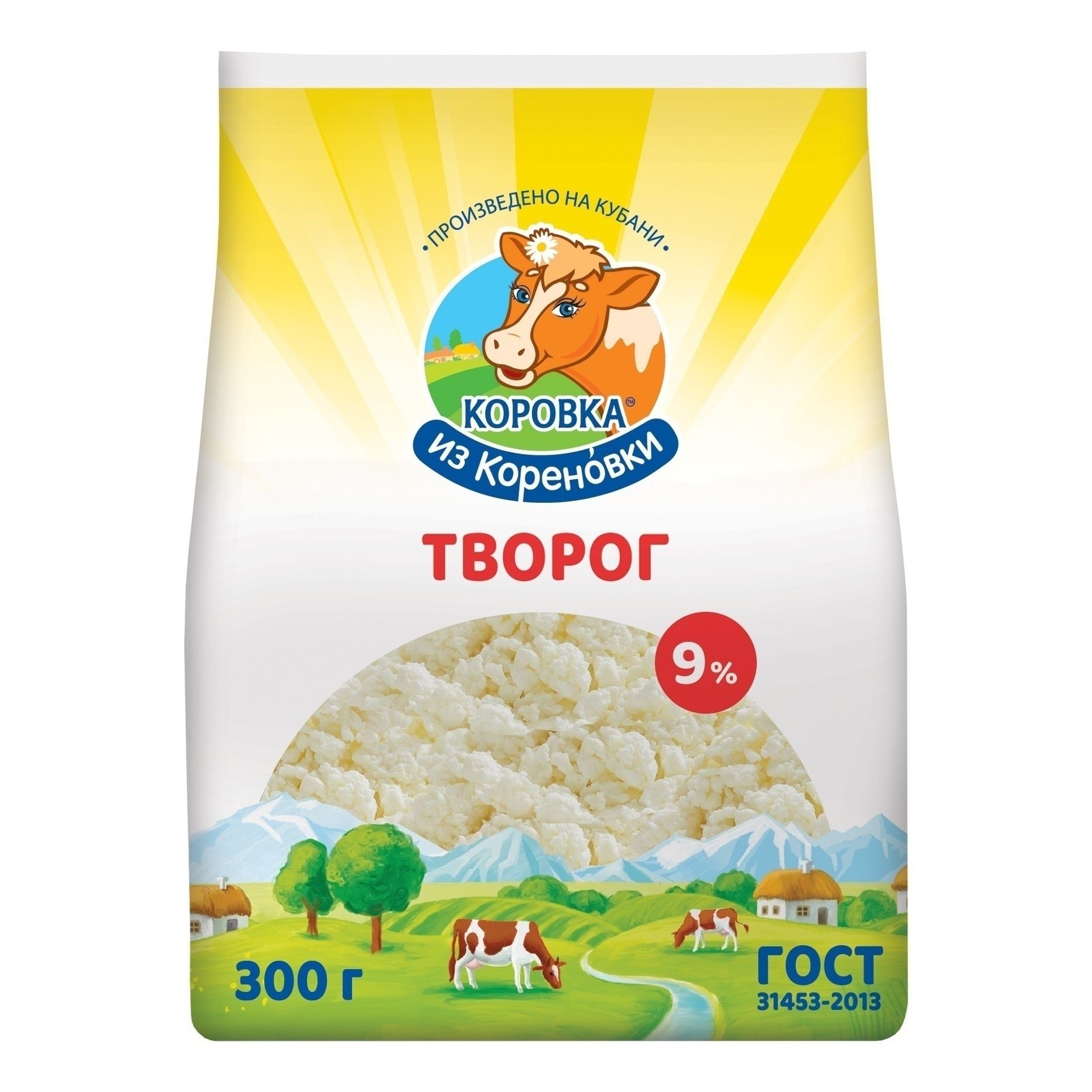 

Творог рассыпчатый Коровка из Кореновки 9% 300 г