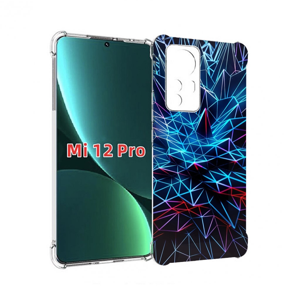 

Чехол MyPads неоновая-абстракция для Xiaomi 12S Pro, Прозрачный, Tocco