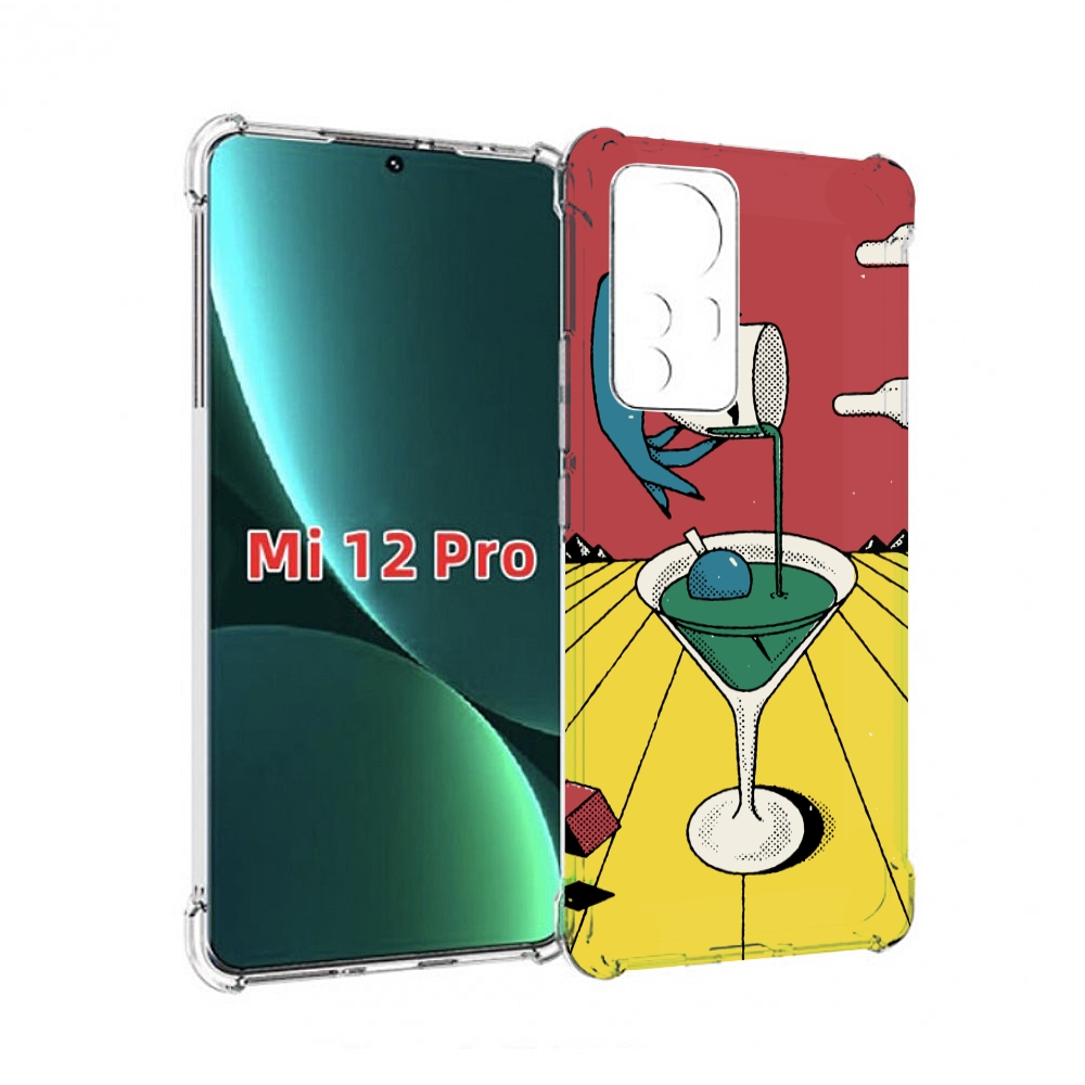 

Чехол MyPads необычный напиток для Xiaomi 12S Pro, Прозрачный, Tocco