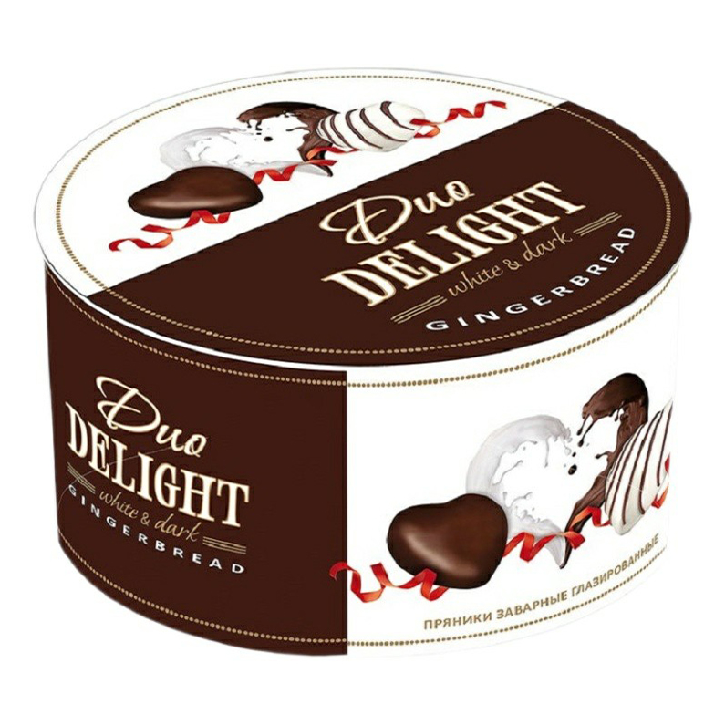 Пряники Берестейский Пекарь Duo delight White and Dark заварные глазированные 185 г