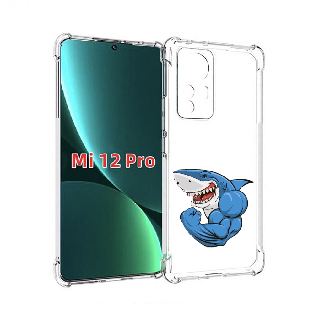 

Чехол MyPads накаченная акула для Xiaomi 12S Pro, Прозрачный, Tocco