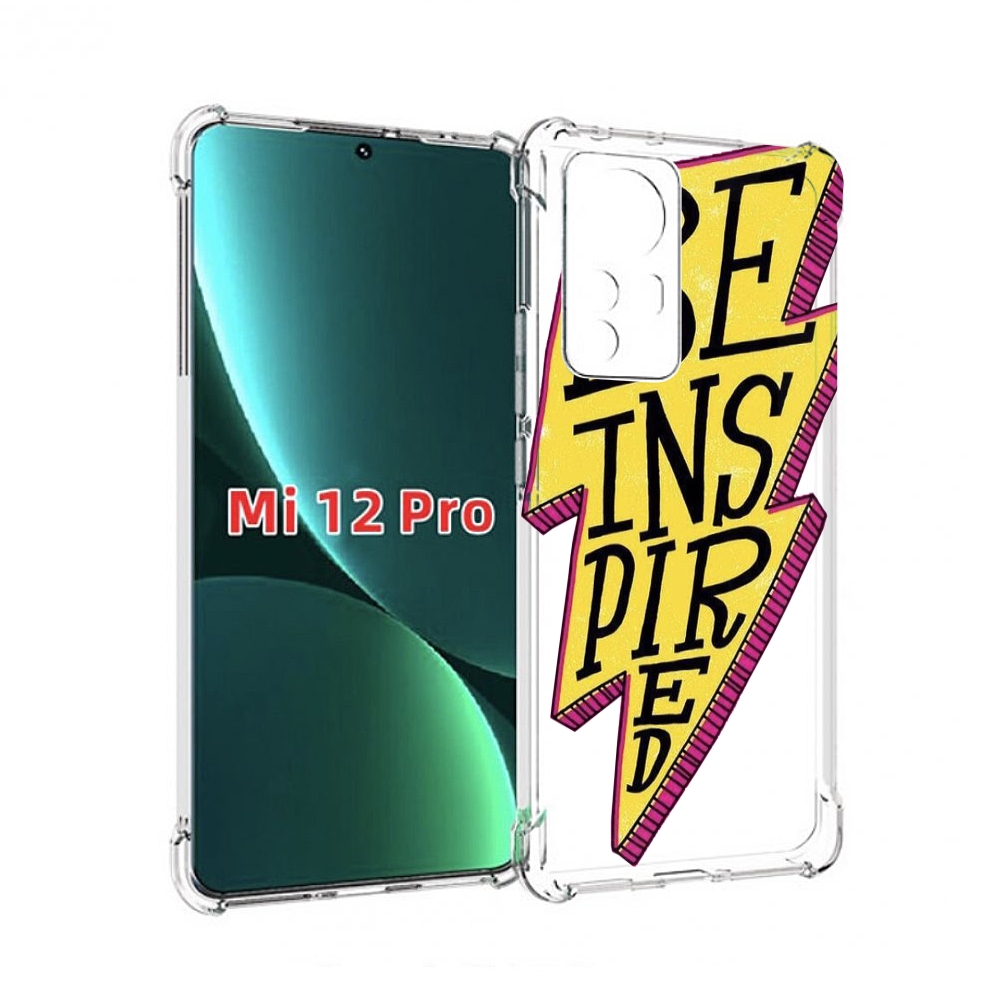 

Чехол MyPads надпись в желтой молнии для Xiaomi 12S Pro, Прозрачный, Tocco