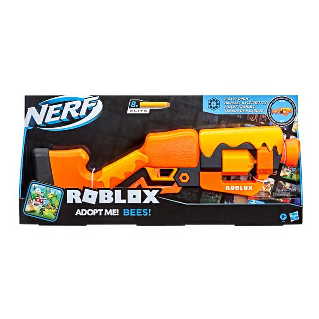 Бластер игрушечный со стрелами Nerf Roblox Adopt Me! Bees! Hasbro