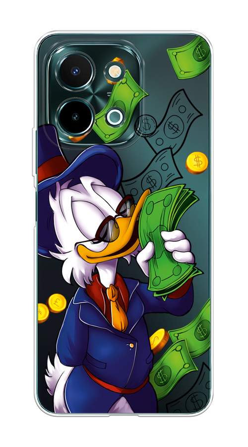 

Чехол на Vivo Y28 4G "Scrooge McDuck with Money", Синий;зеленый;белый, 2611650-1