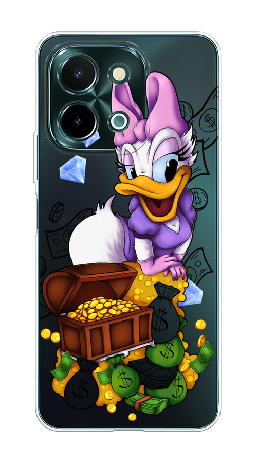 

Чехол на Vivo Y28 4G "Rich Daisy Duck", Коричневый;белый;фиолетовый, 2611650-1