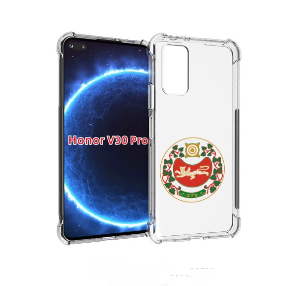 

Чехол бампер MyPads герб-хакасия-абакан для Honor V30 Pro, Прозрачный, Tocco