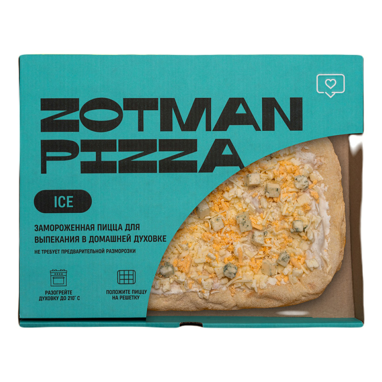 

Пицца Zotman Четыре сыра замороженная 290 г