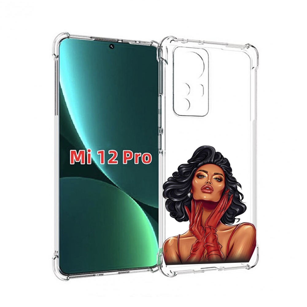 

Чехол MyPads мулатка-в-перчатках женский для Xiaomi 12S Pro, Прозрачный, Tocco