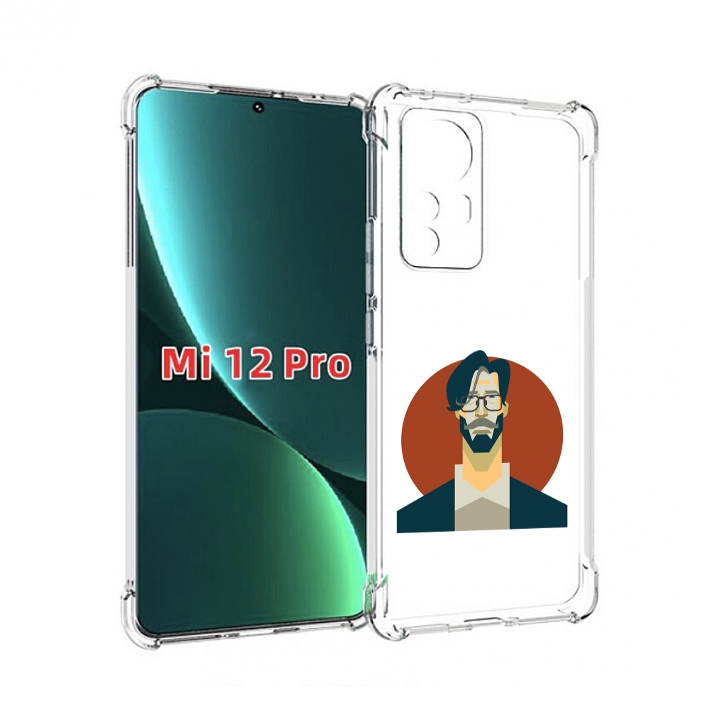 

Чехол MyPads мужичек-в-очках для Xiaomi 12S Pro, Прозрачный, Tocco