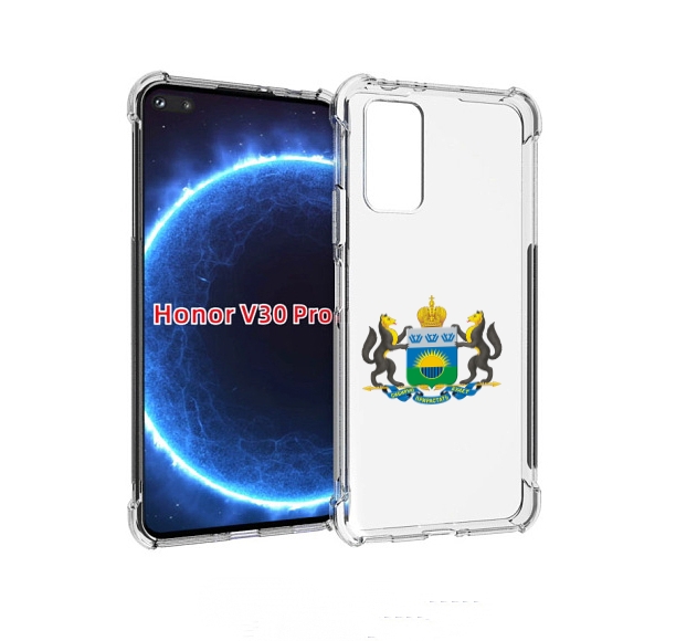 

Чехол бампер MyPads герб-тюменская-область для Honor V30, Прозрачный, Tocco