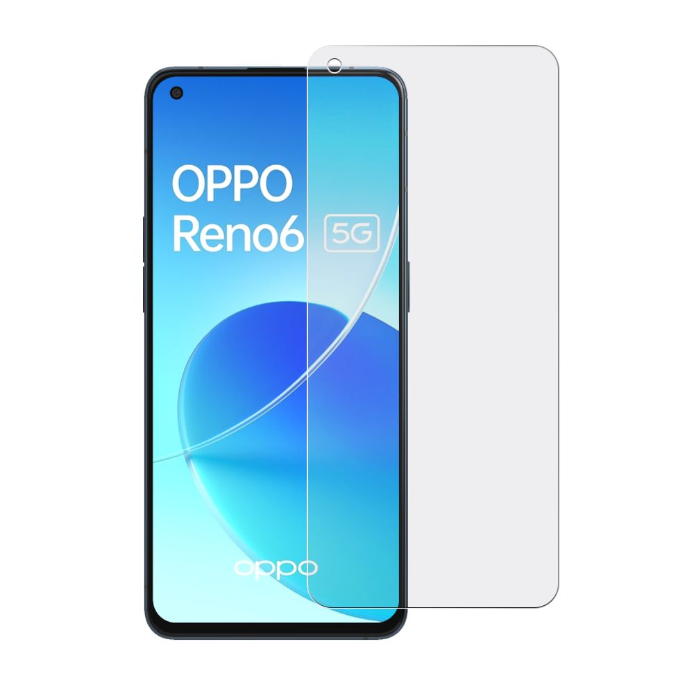 

Стекло защитное гибридное МАТОВОЕ Krutoff для Oppo Reno6 5G