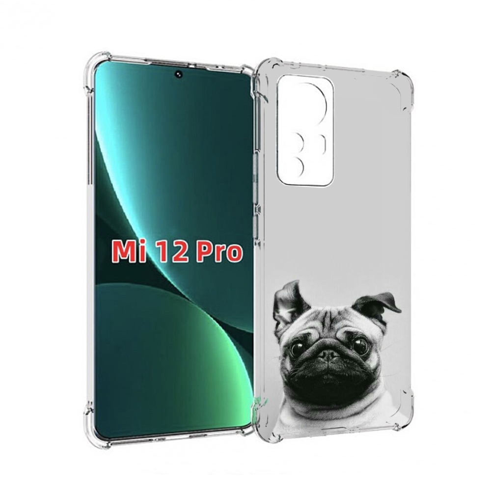 

Чехол MyPads мопс для Xiaomi 12S Pro, Прозрачный, Tocco