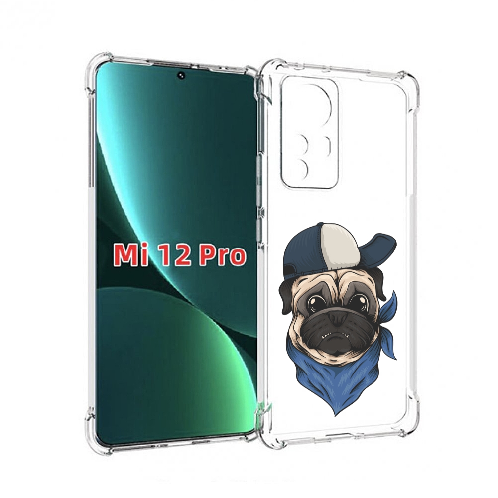 Чехол MyPads мопс-в-кепке для Xiaomi 12S Pro