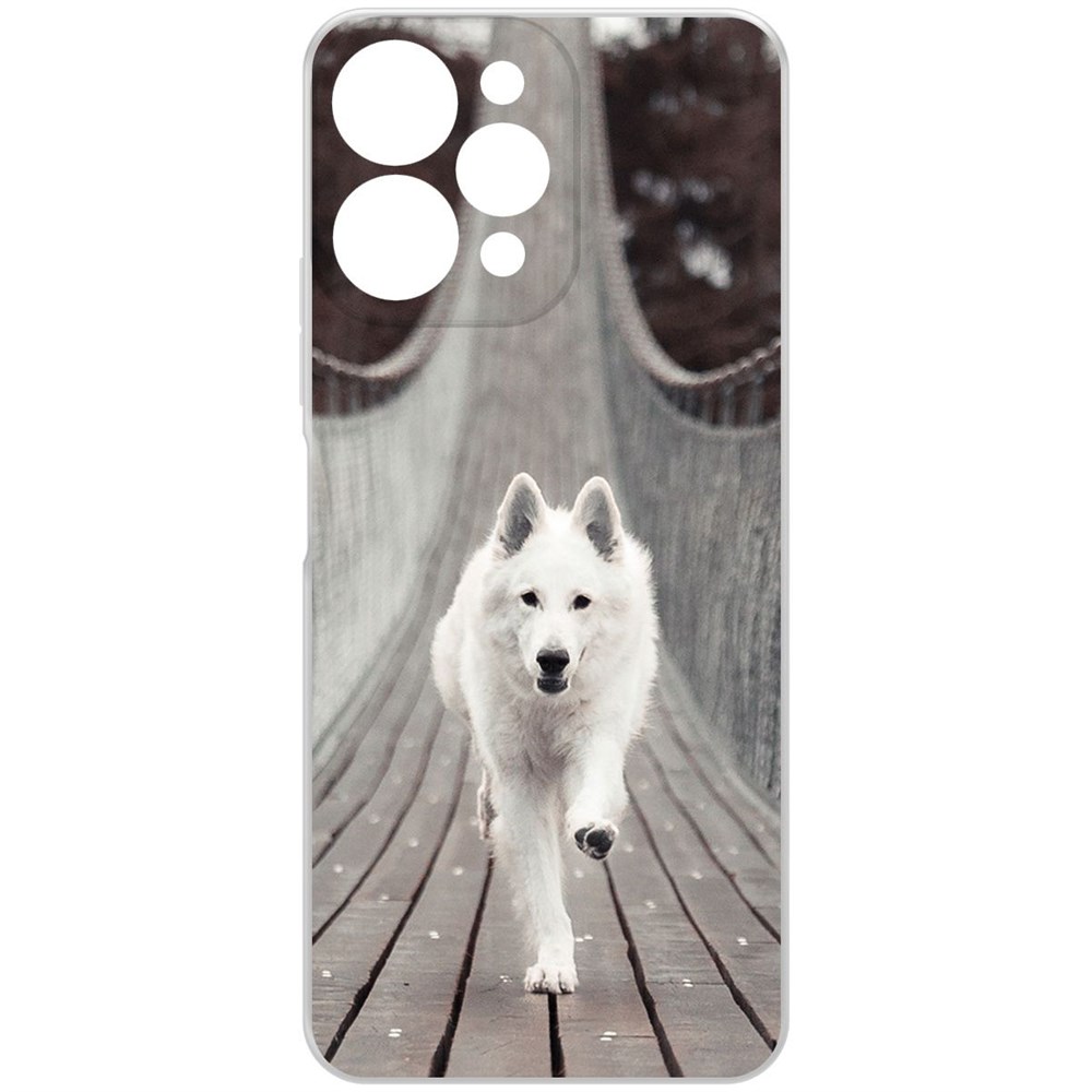 

Чехол-накладка Krutoff Clear Case Пес на мосту для Xiaomi Redmi 12, Прозрачный