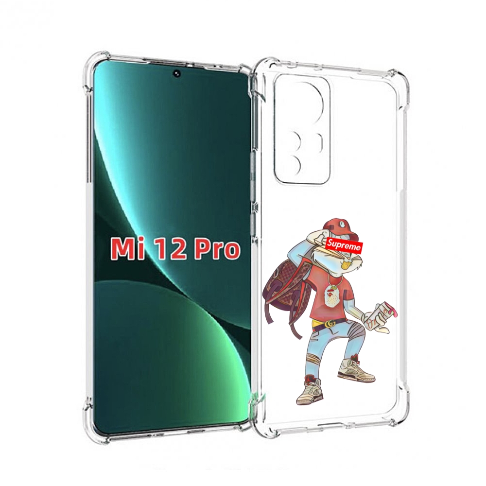 

Чехол MyPads моднявый-заяц детский для Xiaomi 12S Pro, Прозрачный, Tocco