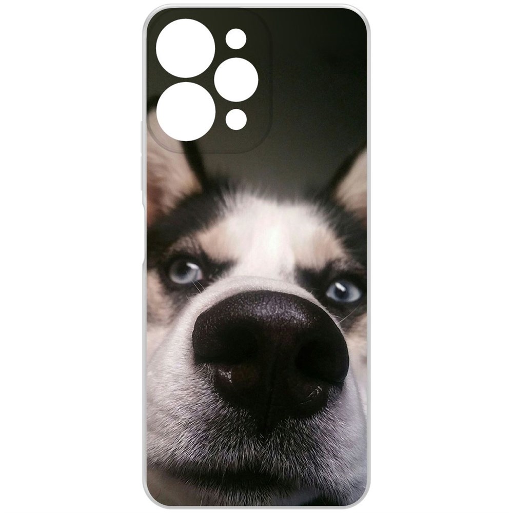 

Чехол-накладка Krutoff Clear Case Нос для Xiaomi Redmi 12, Прозрачный