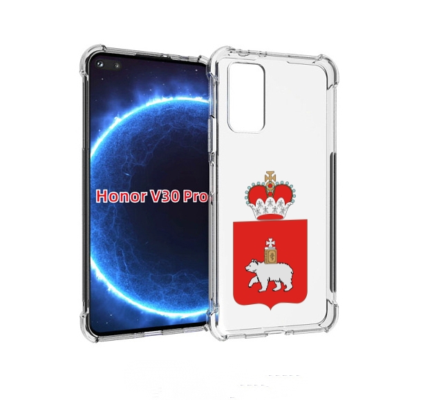 

Чехол бампер MyPads герб-пермскии-краи для Honor V30 Pr, Прозрачный, Tocco